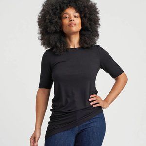 Universal Standard Black Genevette Top